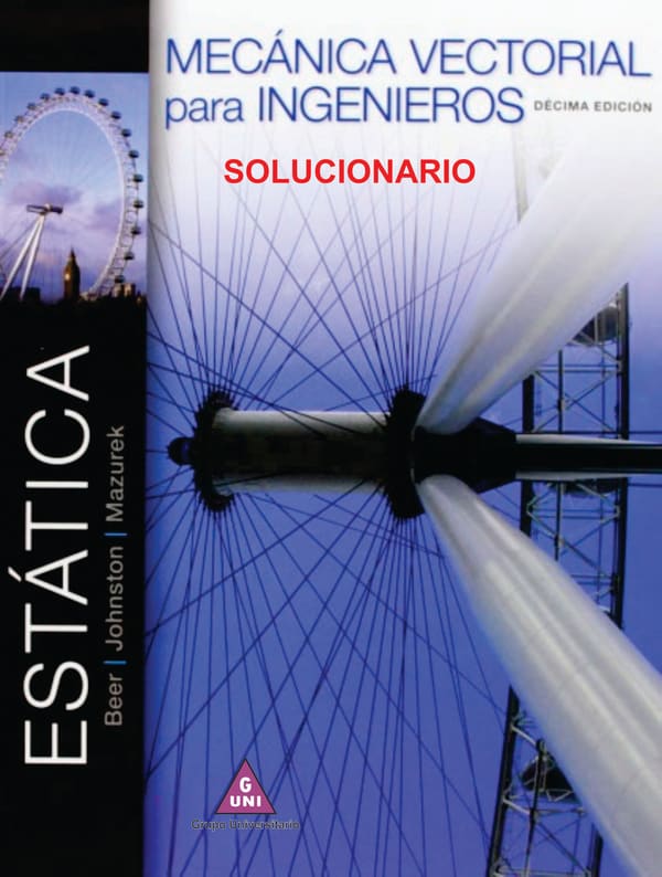 Solucionario de Estática - Beer-Johnston